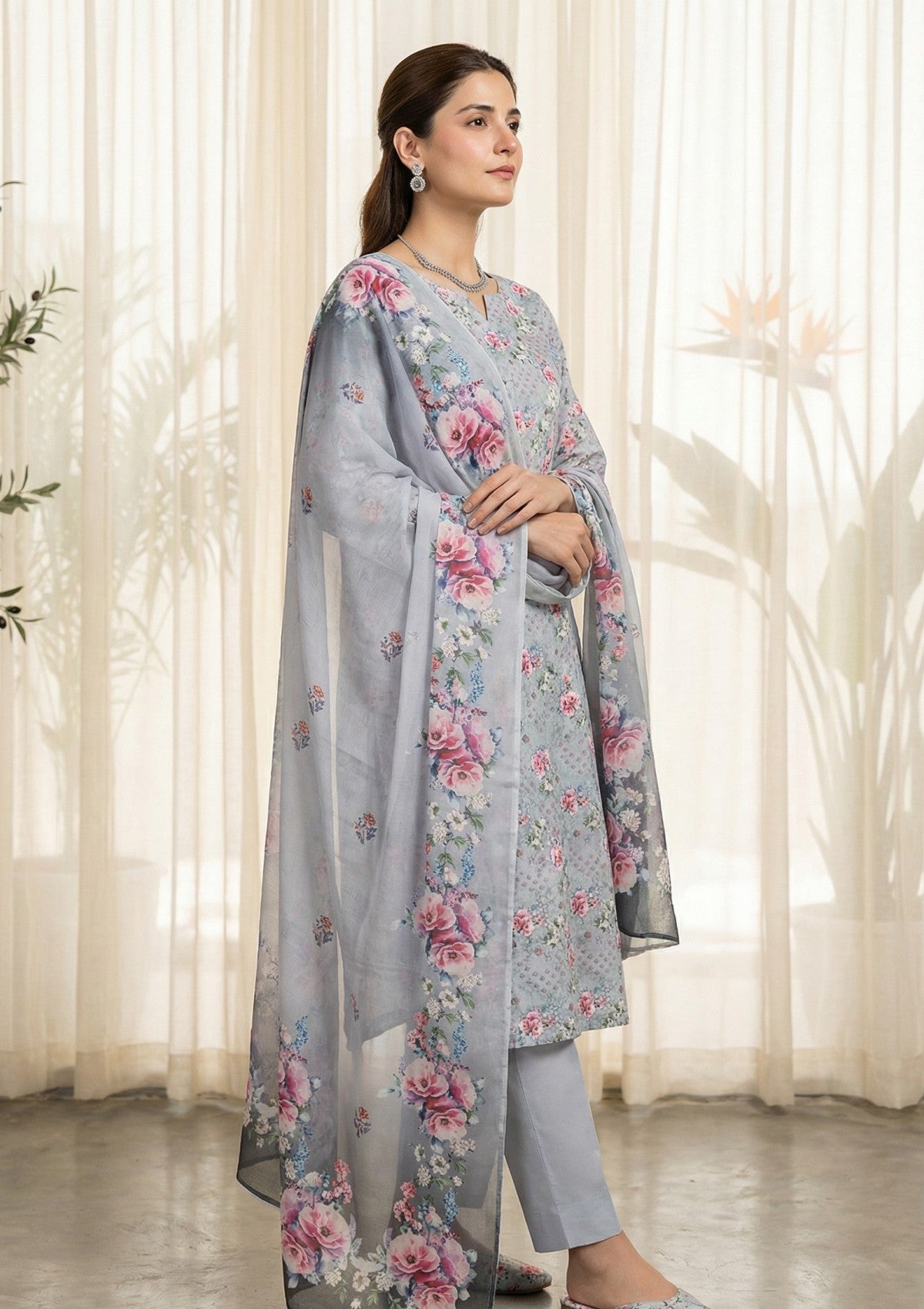 R Prints Lawn 26 Volume 3 - D#29 - G Grey