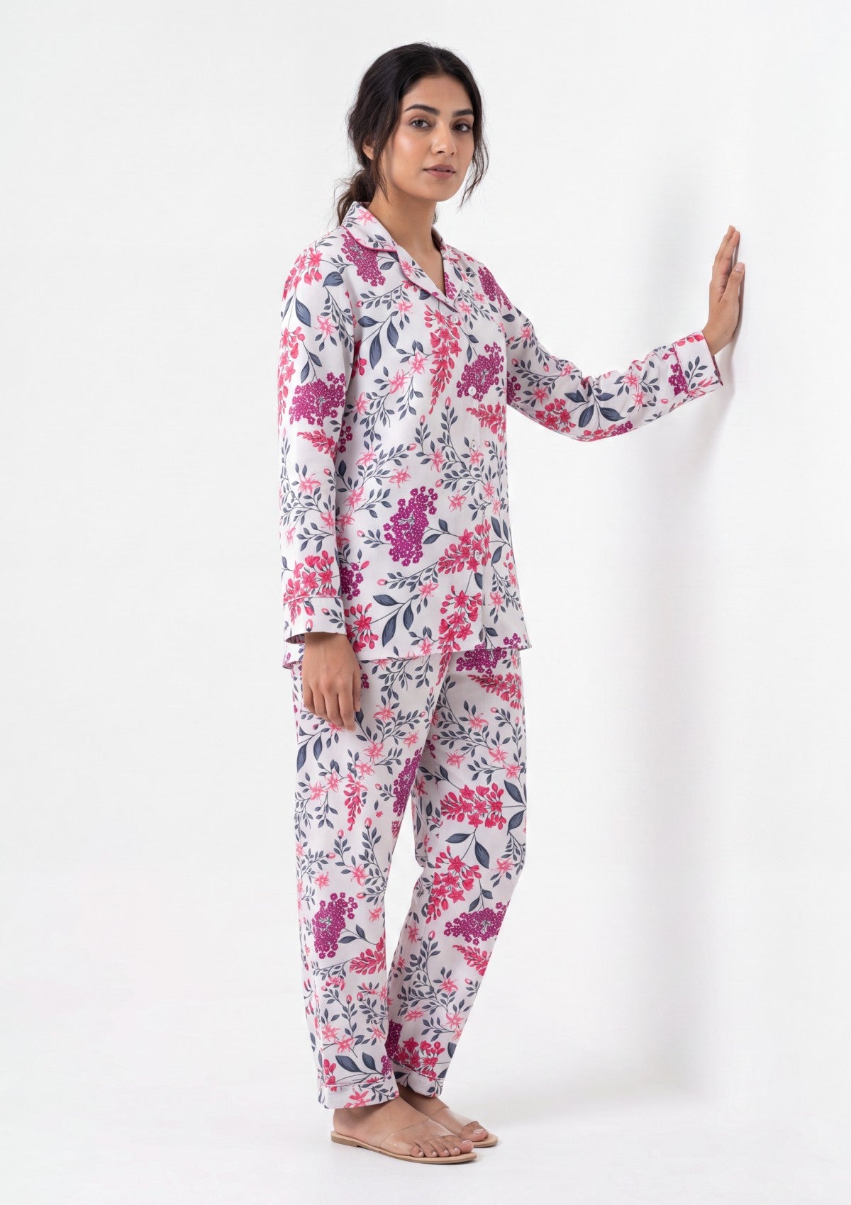 White - Digital Printed - Shamoz Silk Formals 26