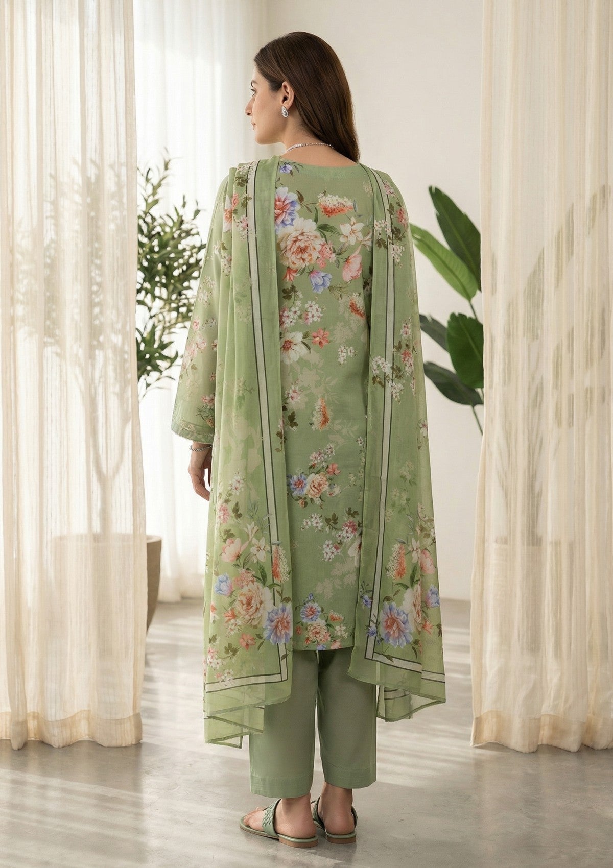 R Prints Lawn 26 Volume 3 - D#42 - Green