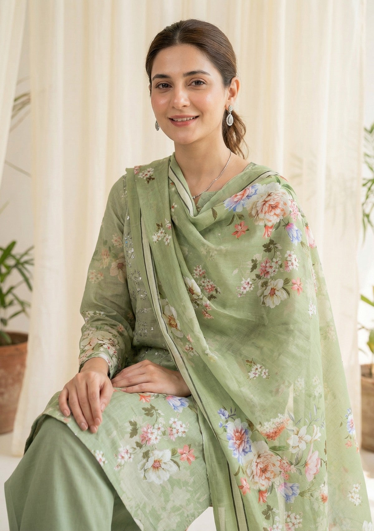 R Prints Lawn 26 Volume 3 - D#42 - Green