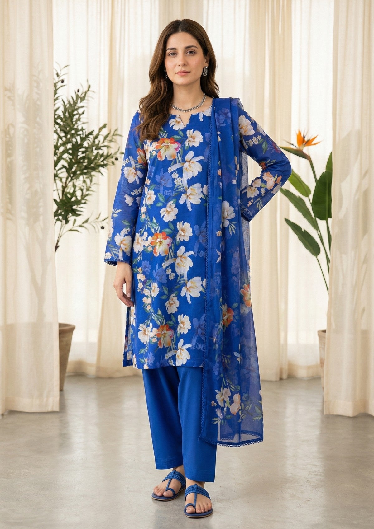 R Prints Lawn 26 Volume 3 - D#36 - Blue
