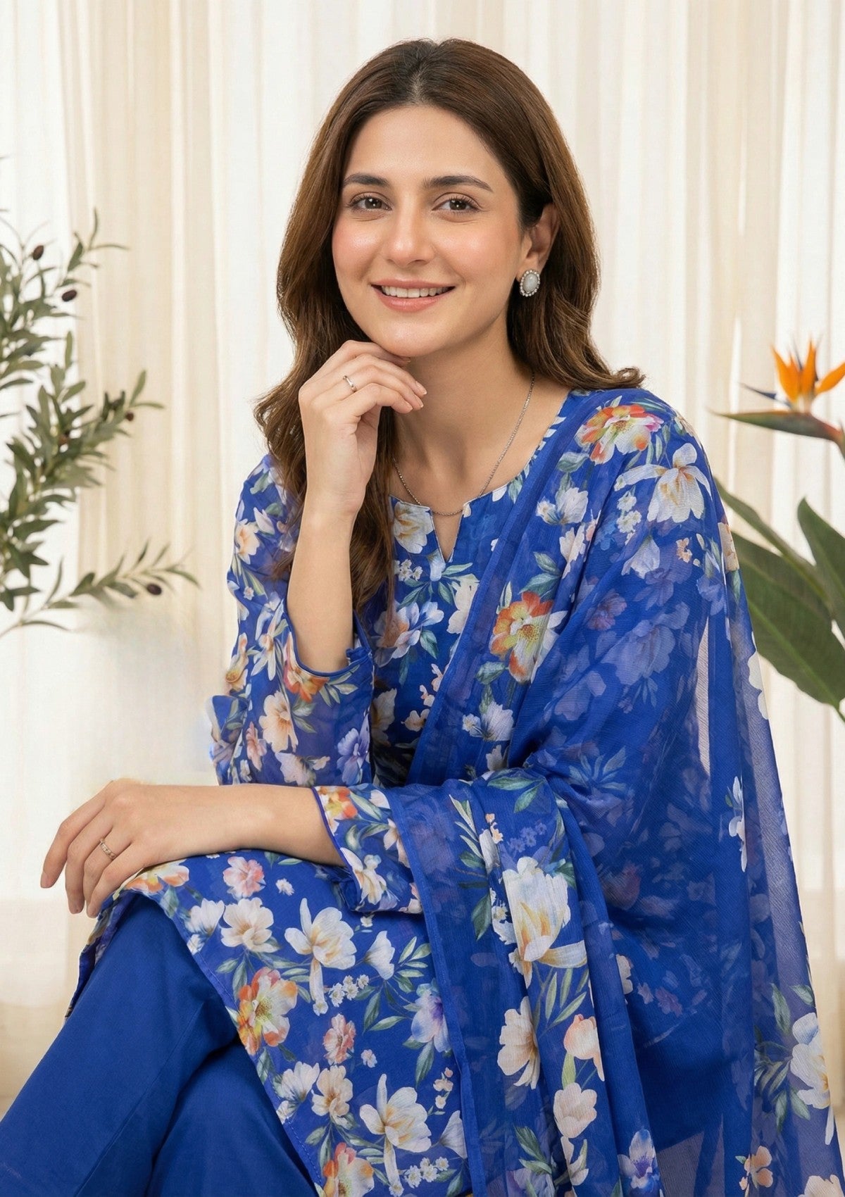 R Prints Lawn 26 Volume 3 - D#36 - Blue