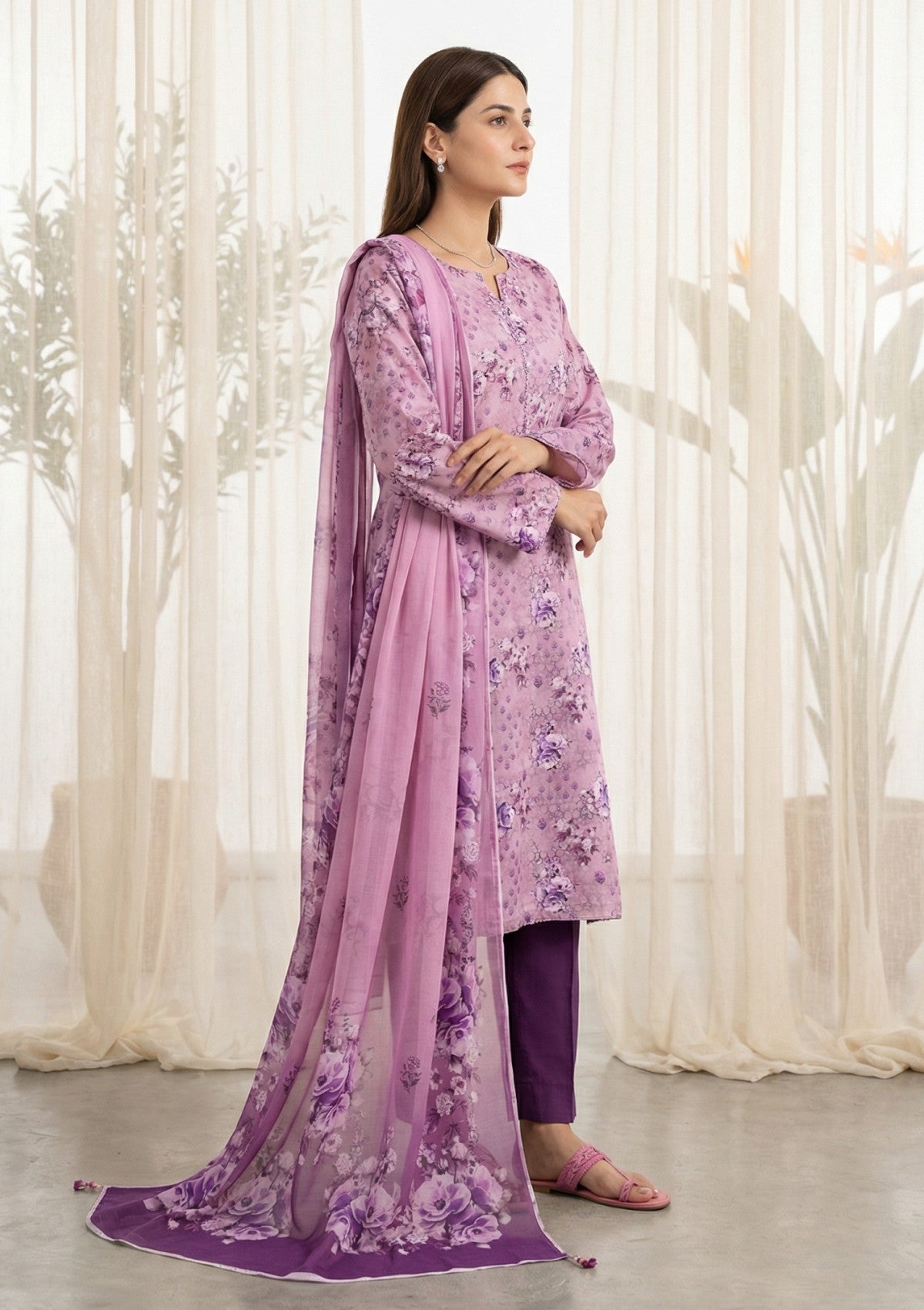 R Prints Lawn 26 Volume 3 - D#29 - T Pink