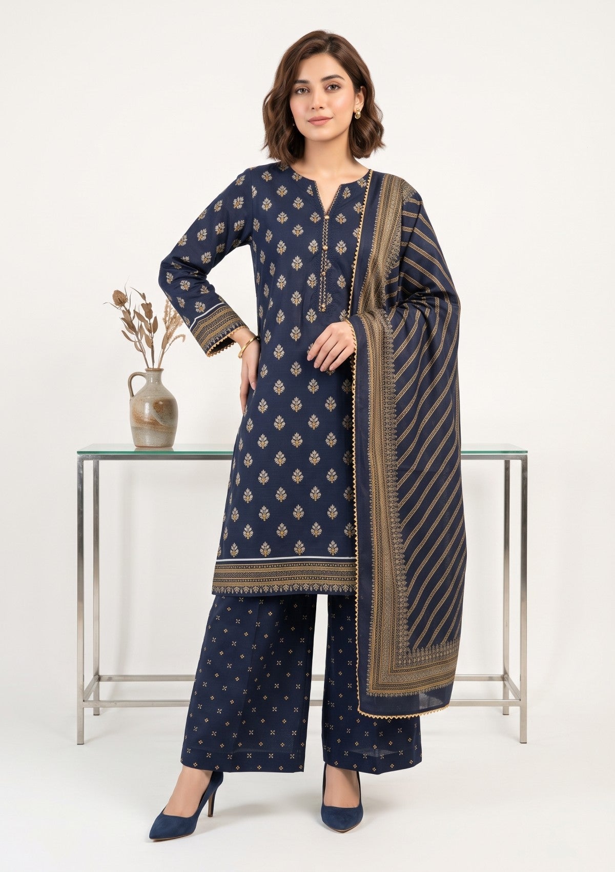Bana Dora Linen - RB26#05 - N BLUE