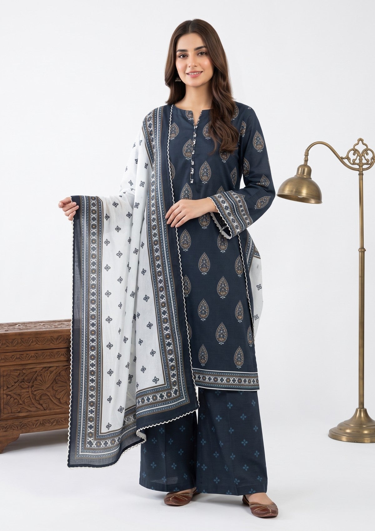 Bana Dora Linen - RB26#09 - N BLUE