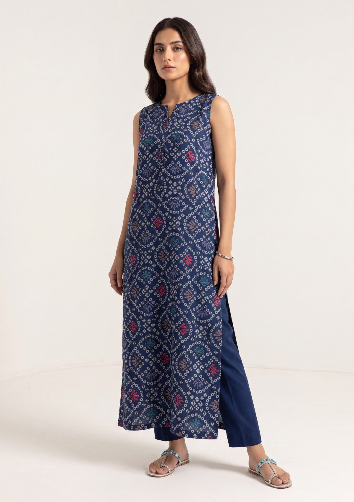 Blue - Digital Printed - Shamoz Silk Formals 26