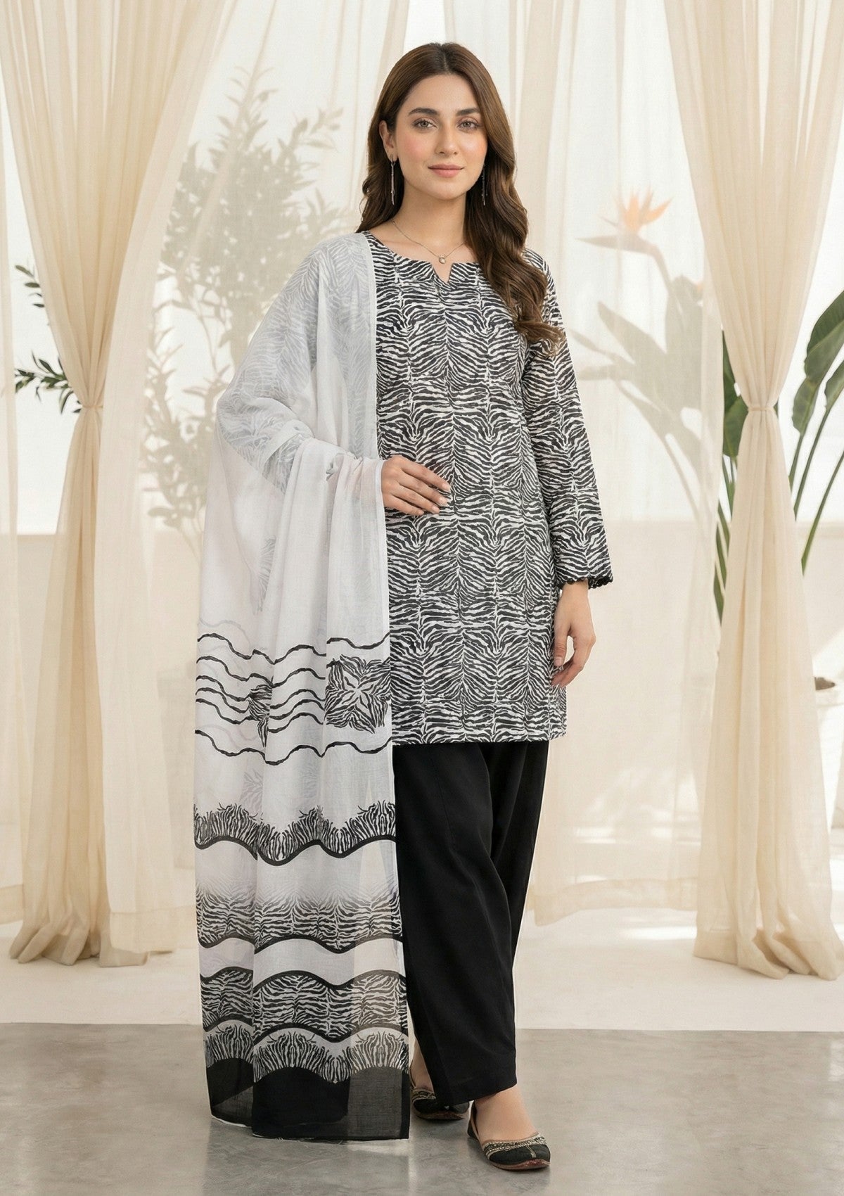 R Prints Lawn 26 Volume 3 - D#43 - Black