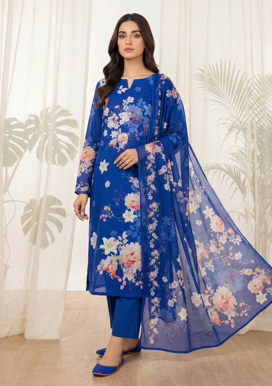R Prints Lawn 26 Volume 3 - D#17 - Blue
