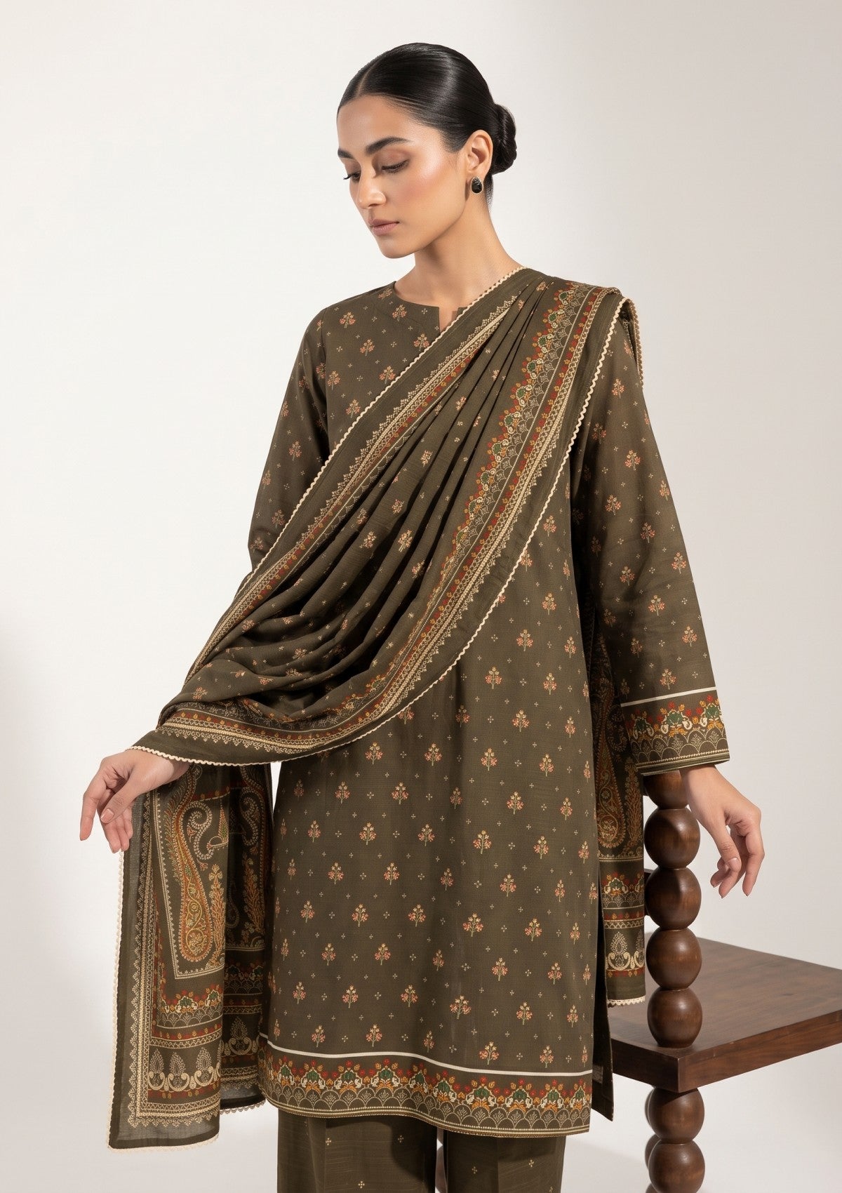 Bana Dora Linen - RB26#15 - M GREEN