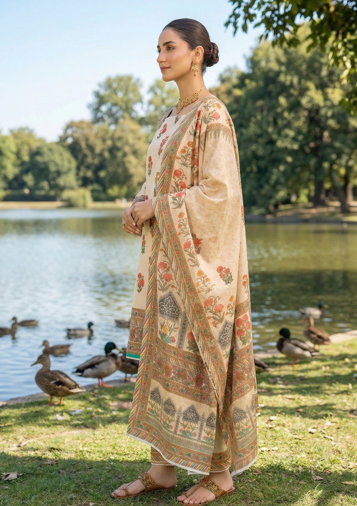 R Prints 26 Volume 2 Lawn  - RP2#05 - Cream
