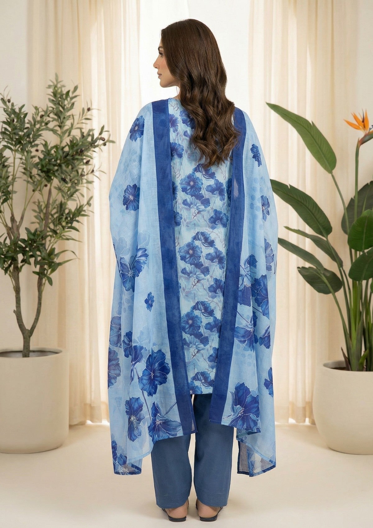 R Prints Lawn 26 Volume 3 - D#38 - Blue