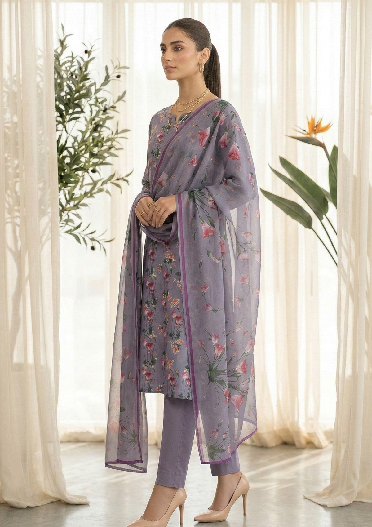 R Prints Lawn 26 Volume 3 - D#24 - D Grey