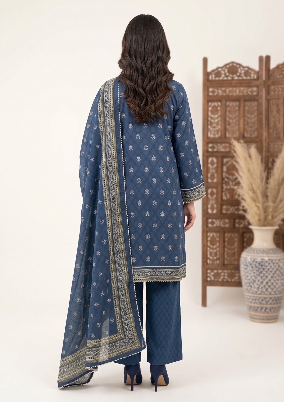 Bana Dora Linen - RB26#07 - D BLUE