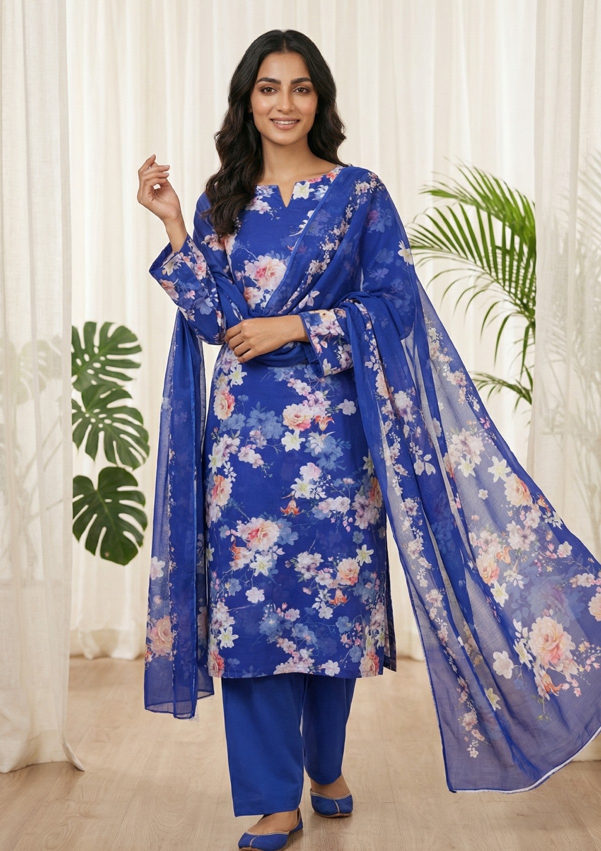 R Prints Lawn 26 Volume 3 - D#17 - Blue