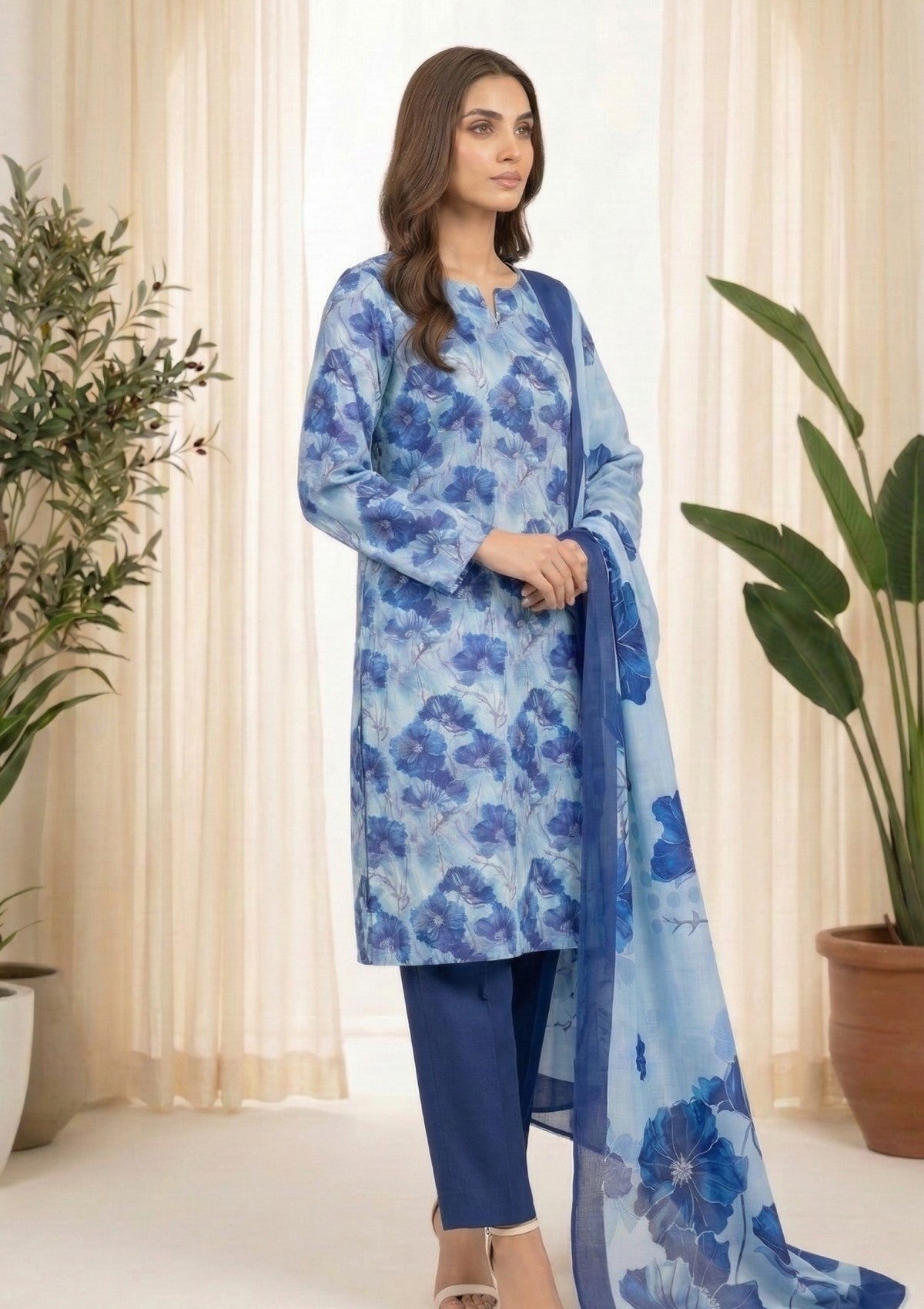R Prints Lawn 26 Volume 3 - D#38 - Blue