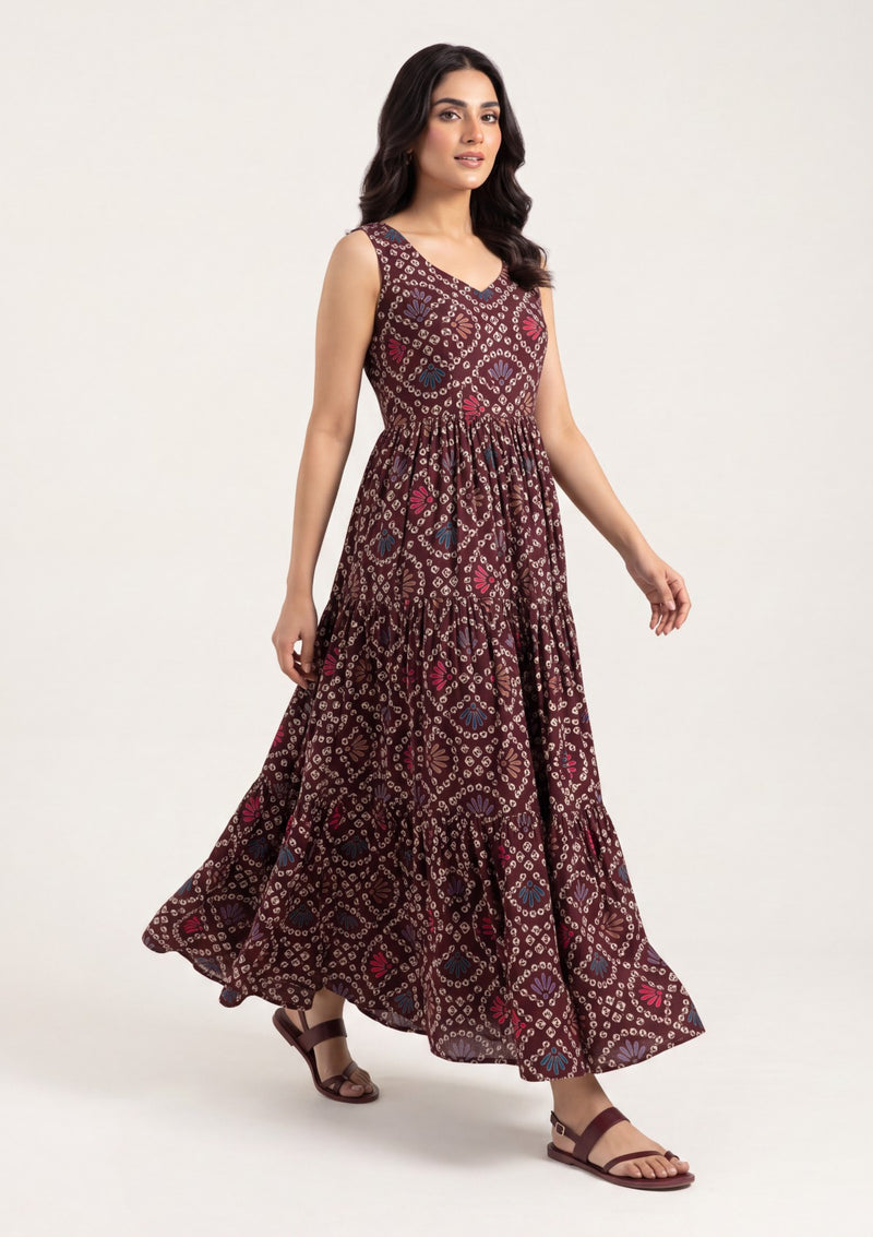 Maroon - Digital Printed - Shamoz Silk Formals 26