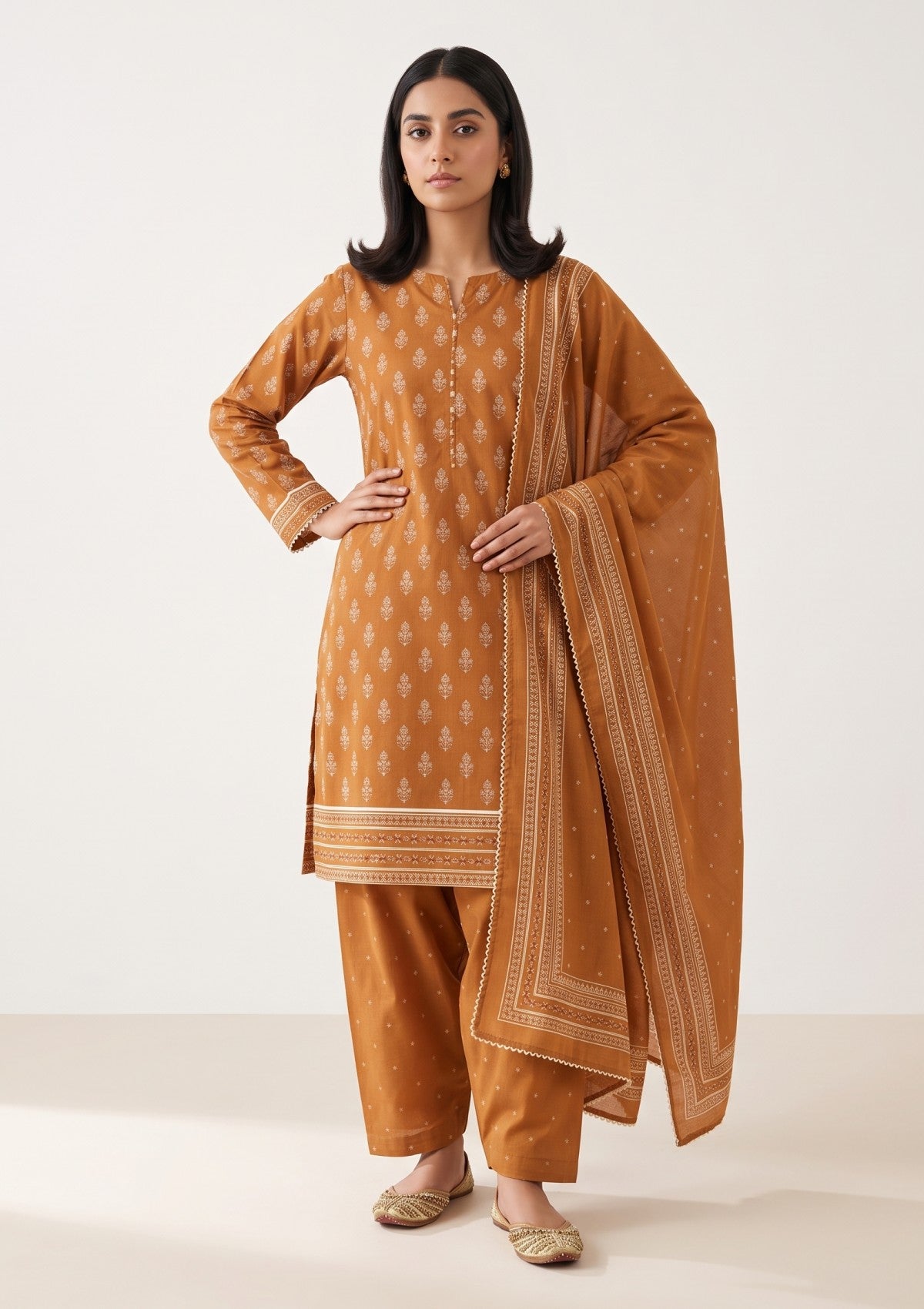 Bana Dora Linen - RB26#08 - RUST