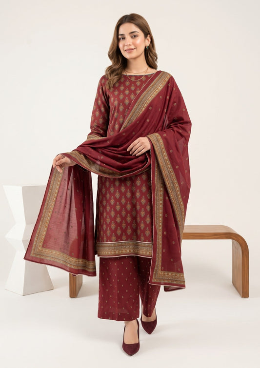 Bana Dora Linen - RB26#13 - MAROON