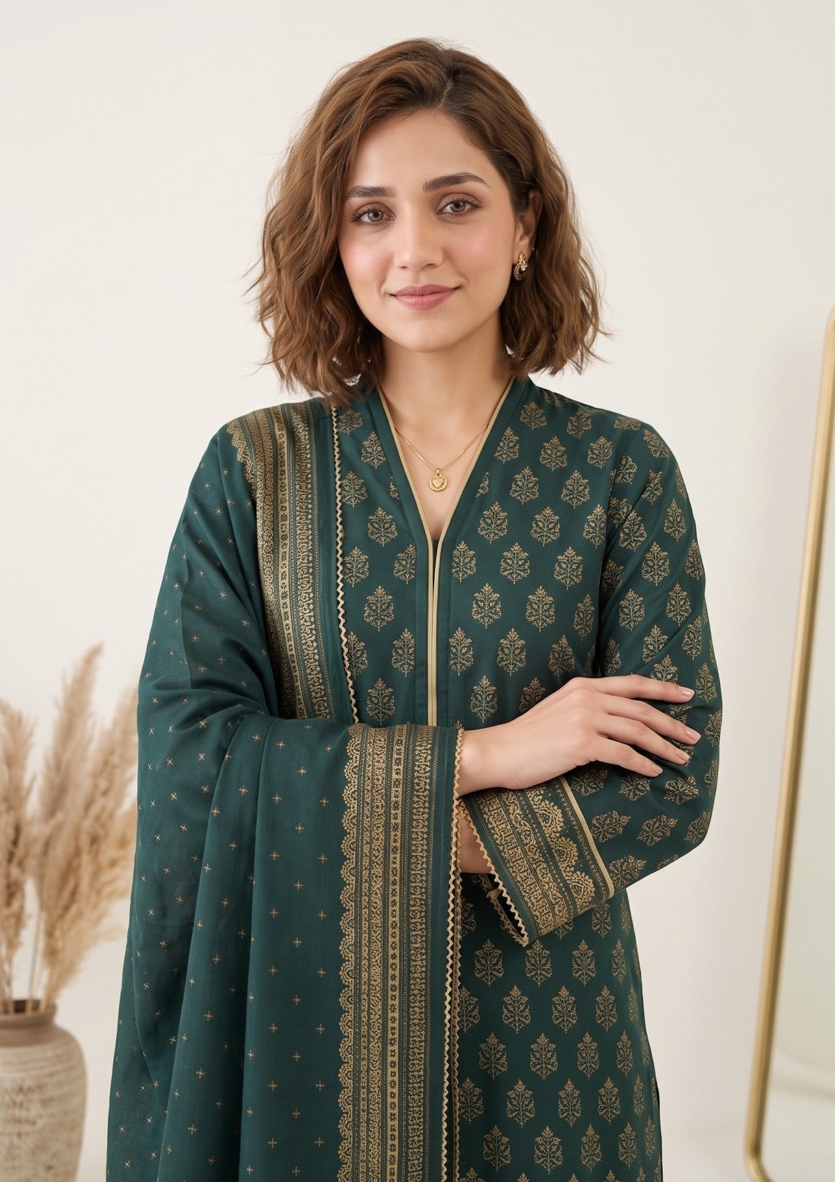 Bana Dora Linen - RB26#03 - B GREEN