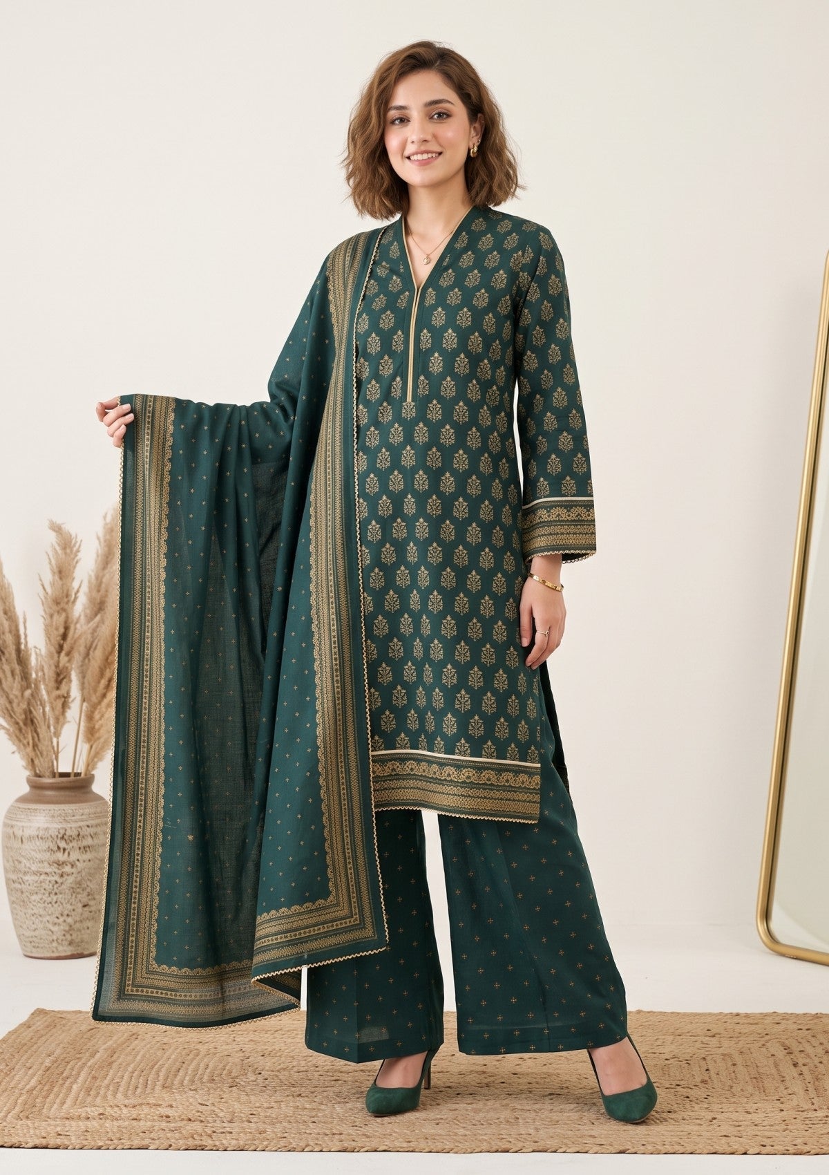 Bana Dora Linen - RB26#03 - B GREEN
