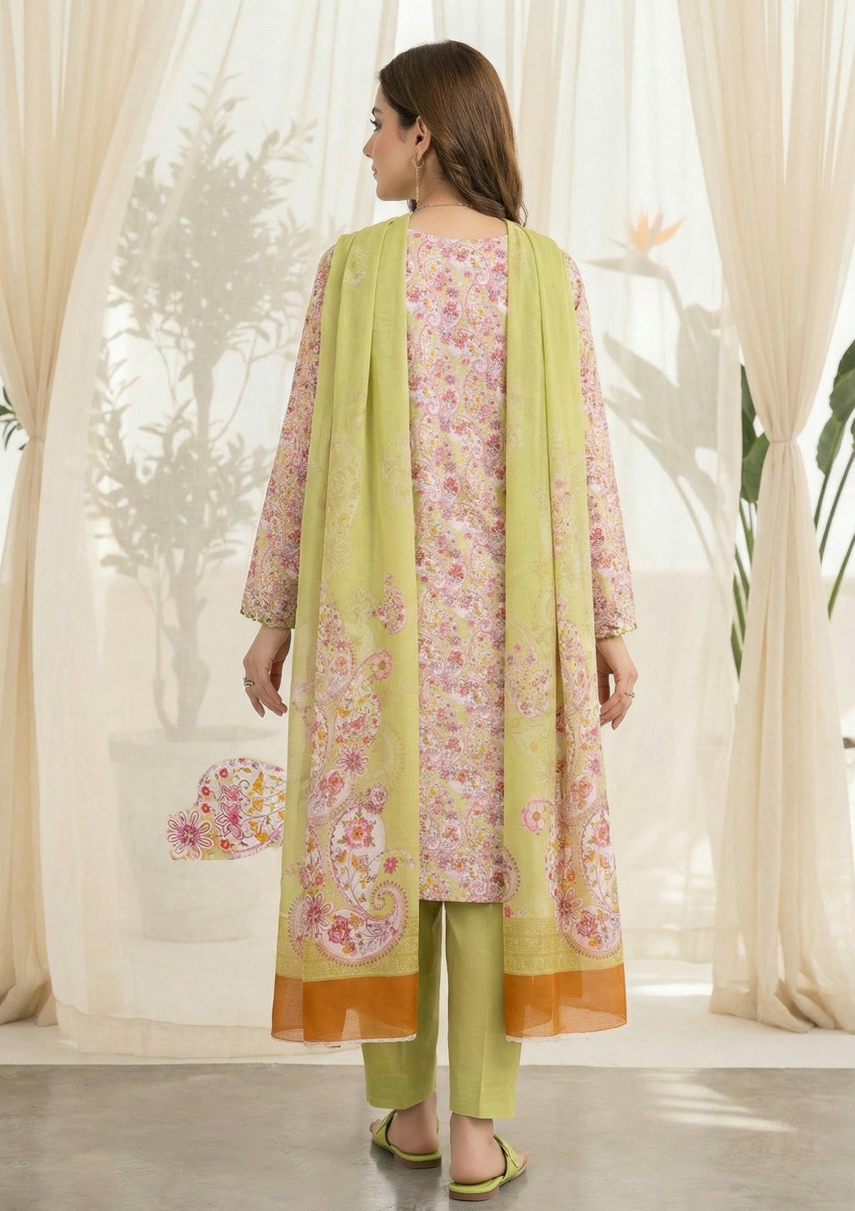 R Prints Lawn 26 Volume 3 - D#41 - L Green