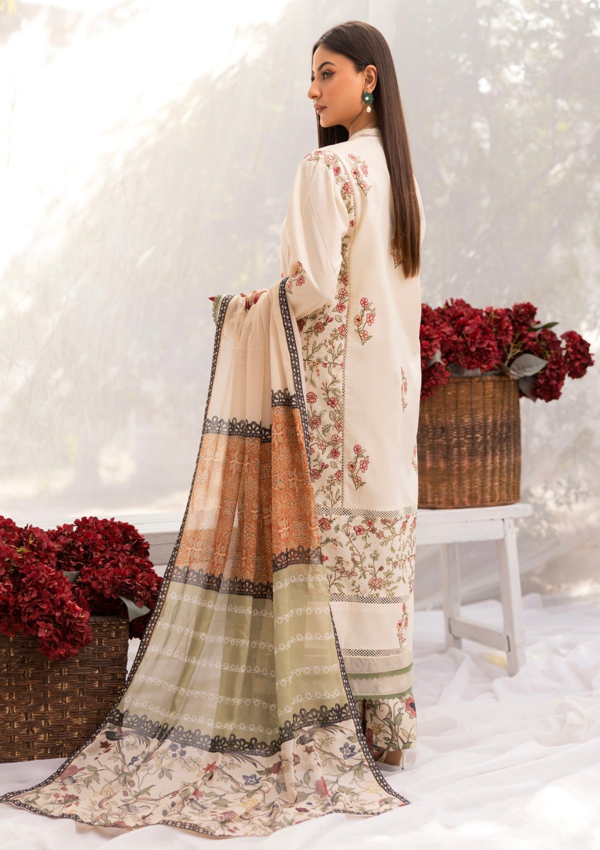 RM#12 - 3 pc - Embroidered - Muse Era - Luxury Lawn 25