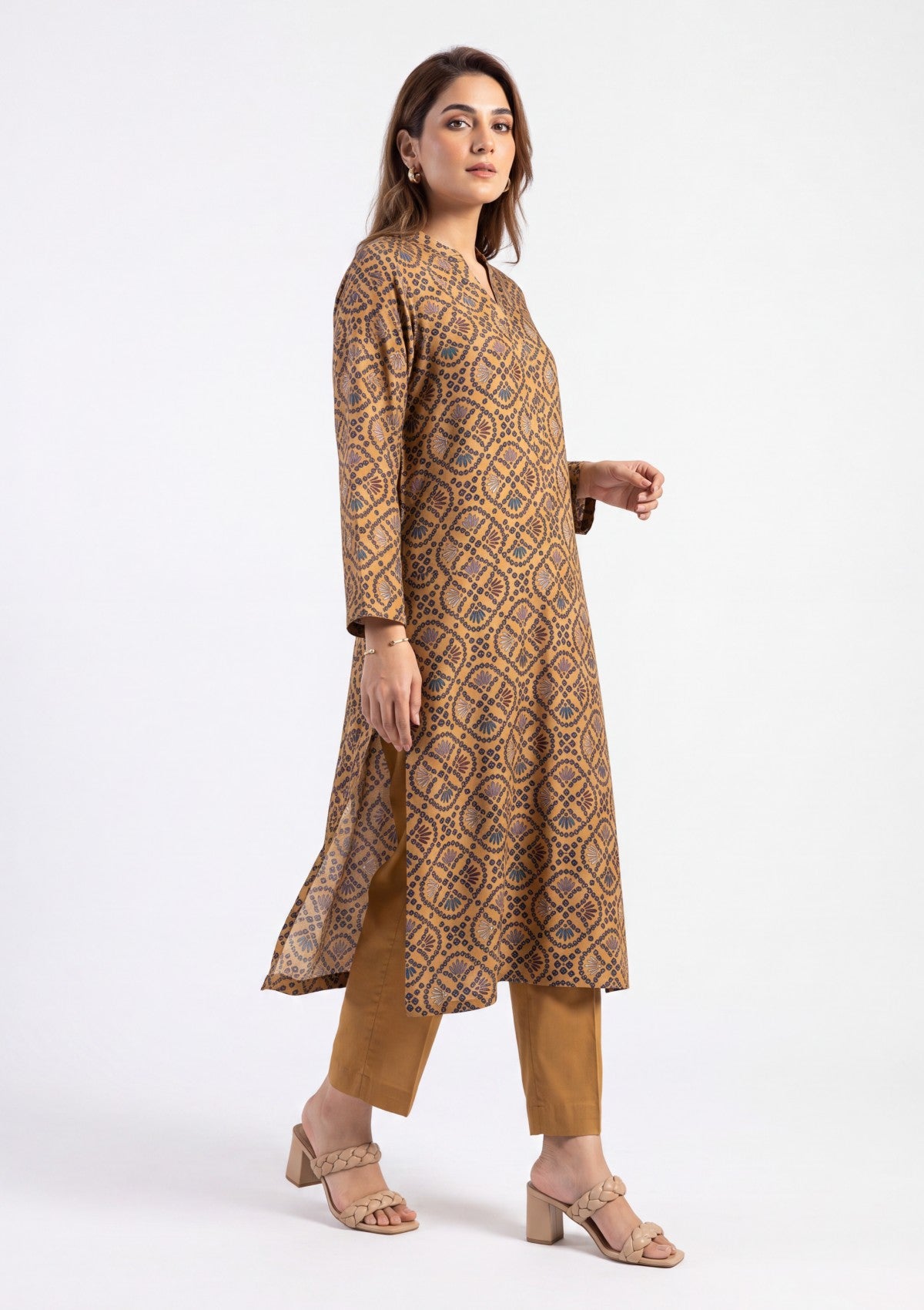 Yellow - Digital Printed - Shamoz Silk Formals 26
