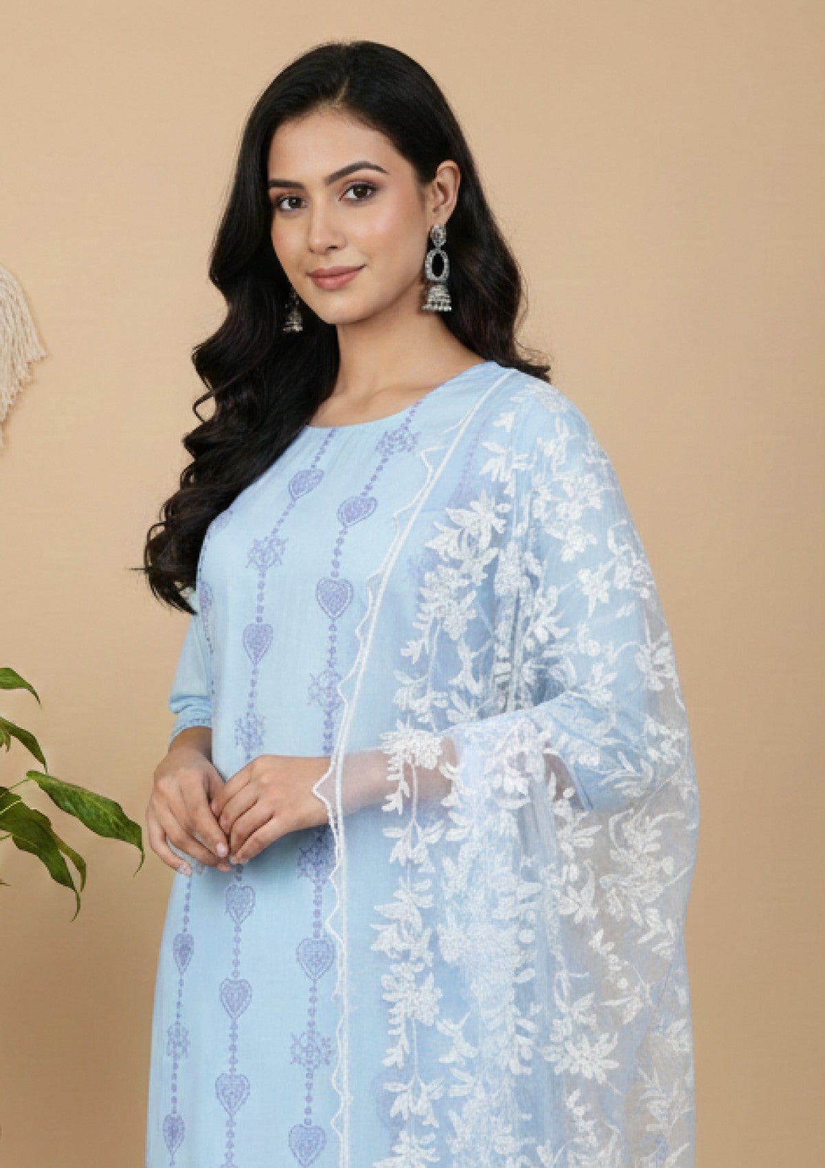 D#18 - Ferozi - 3 pc - Printed Embroidered - R Prints Lawn 26