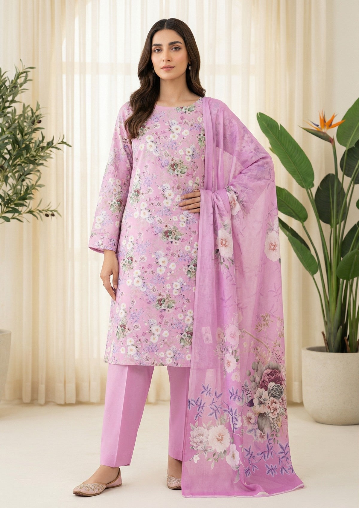 R Prints Lawn 26 Volume 3 - D#16 - L Mauve