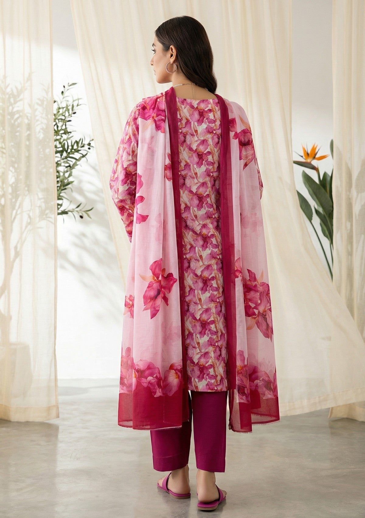 R Prints Lawn 26 Volume 3 - D#39 - Pink