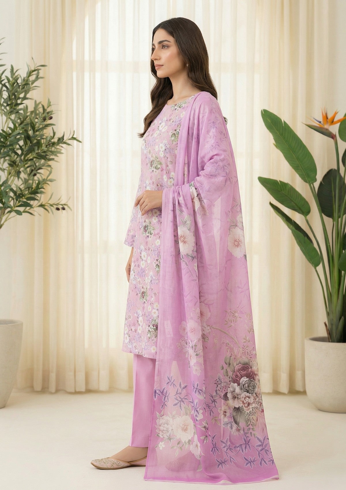 R Prints Lawn 26 Volume 3 - D#16 - L Mauve