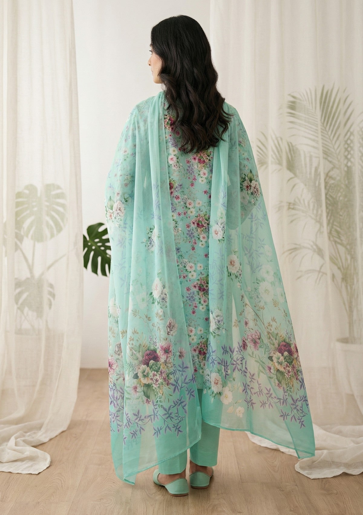 R Prints Lawn 26 Volume 3 - D#16 - Aqua