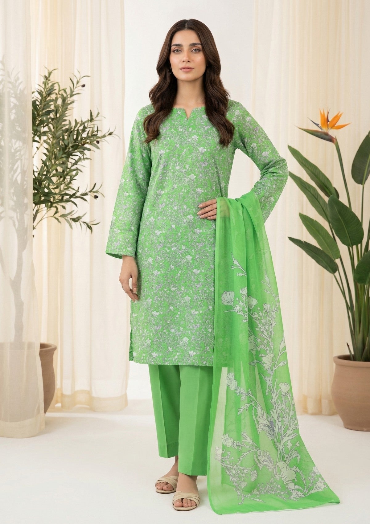 R Prints Lawn 26 Volume 3 - D#26 - Green