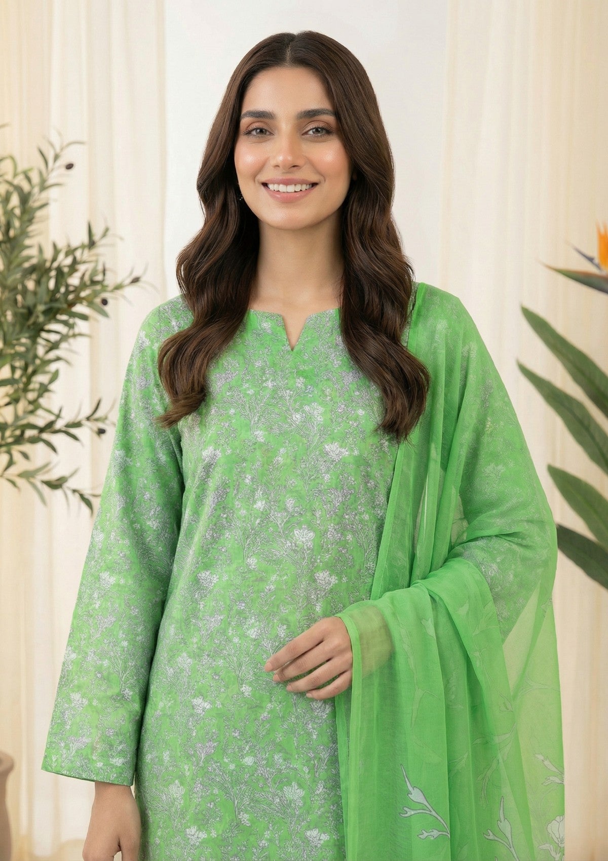 R Prints Lawn 26 Volume 3 - D#26 - Green