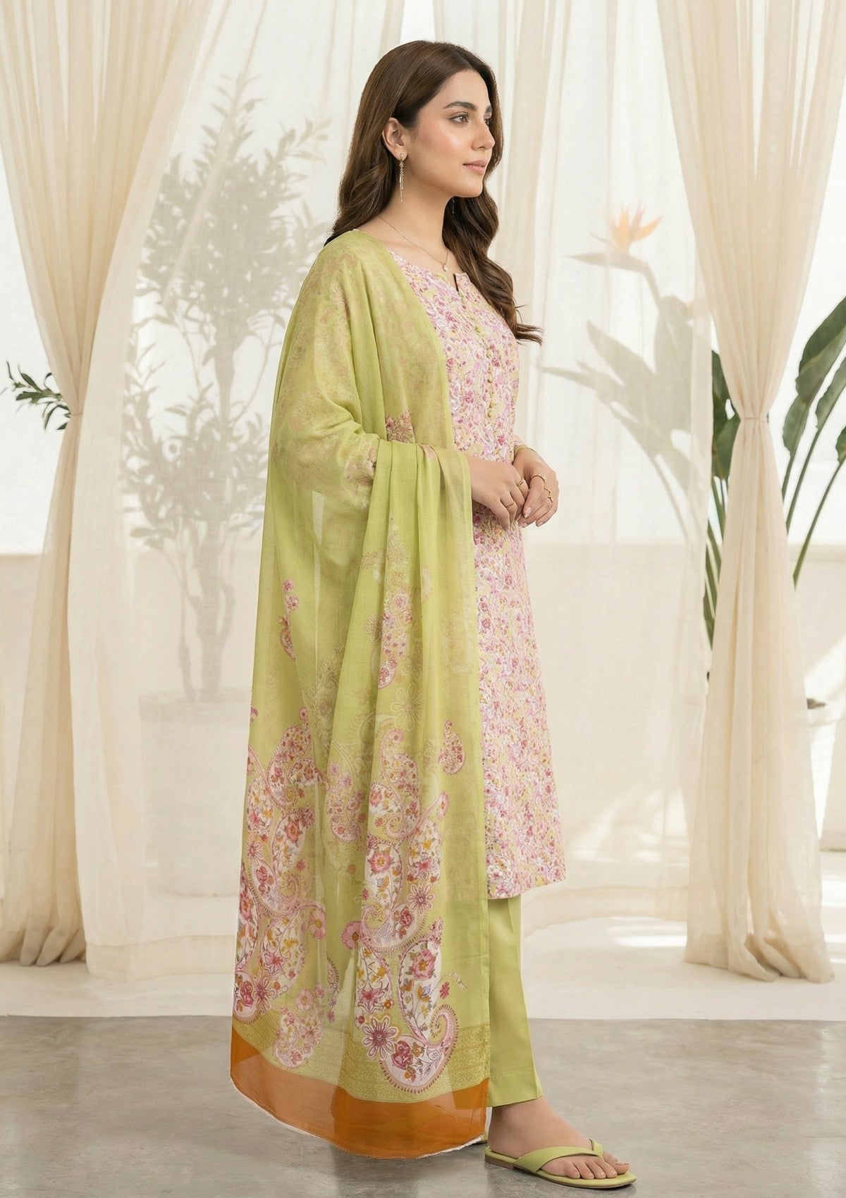 R Prints Lawn 26 Volume 3 - D#41 - L Green