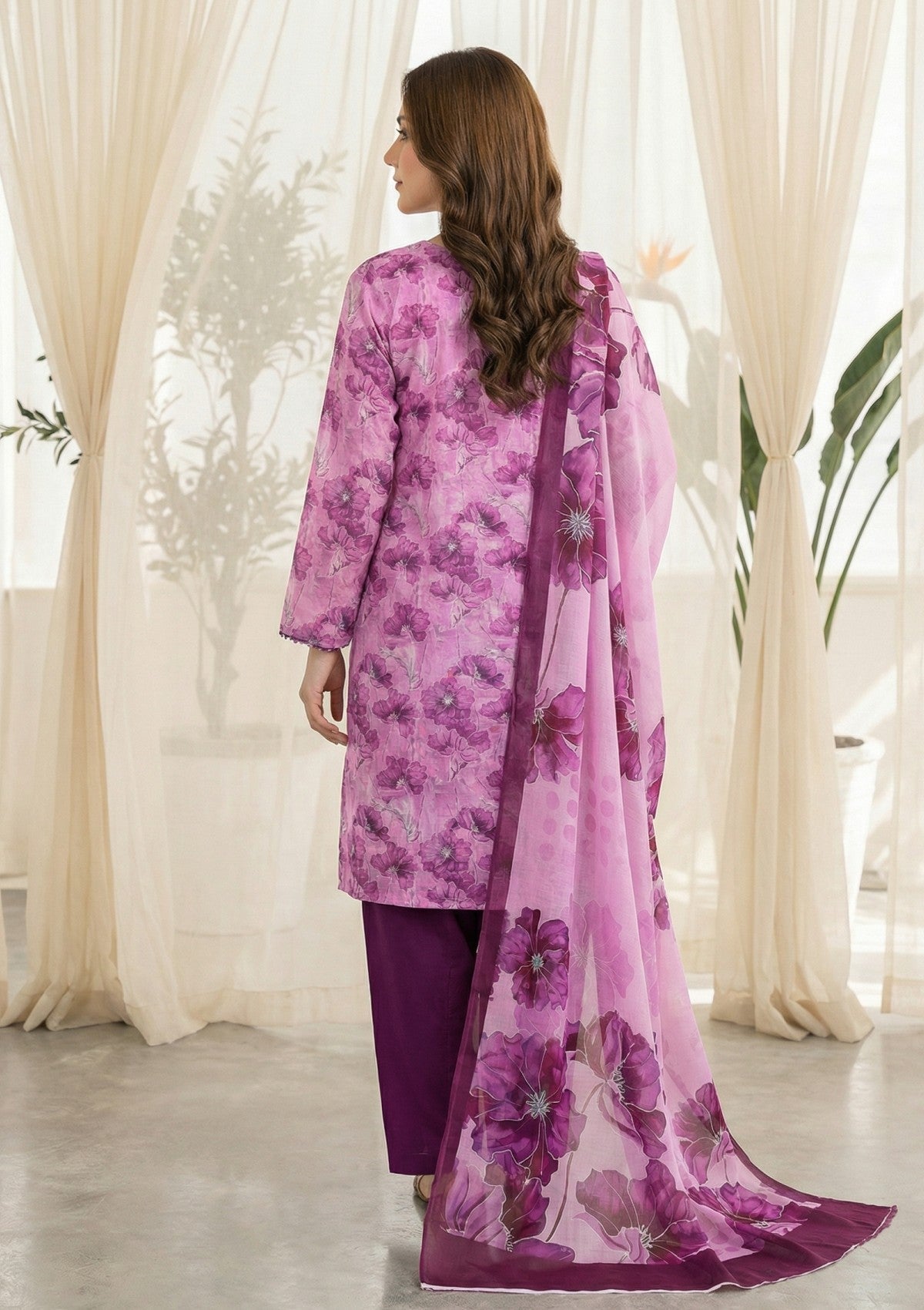 R Prints Lawn 26 Volume 3 - D#38 - Pink