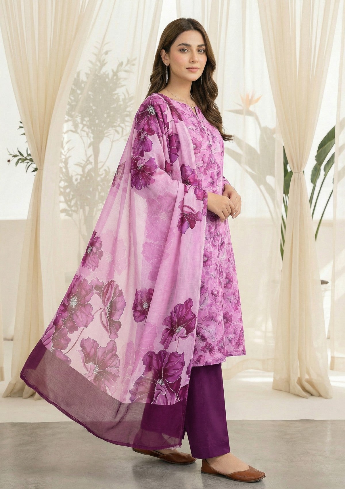 R Prints Lawn 26 Volume 3 - D#38 - Pink