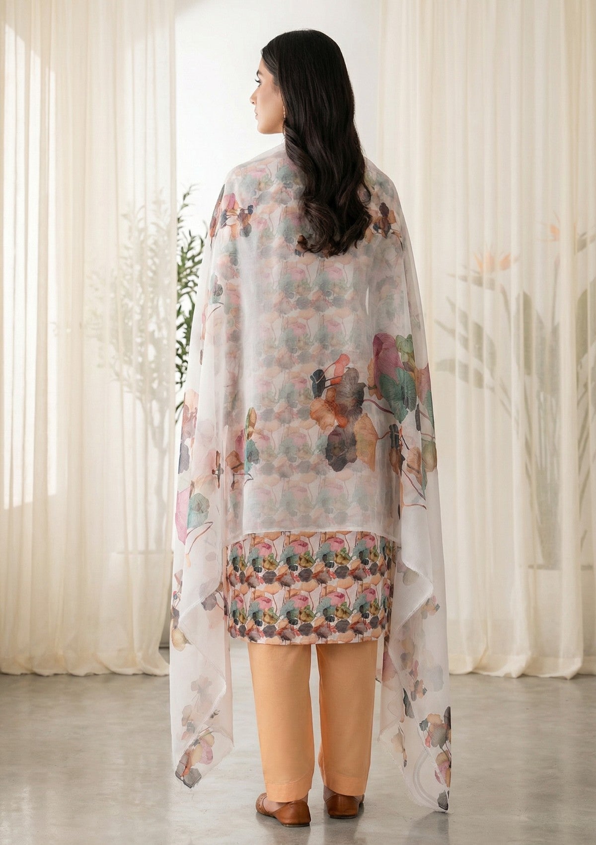 R Prints Lawn 26 Volume 3 - D#31 - Peach