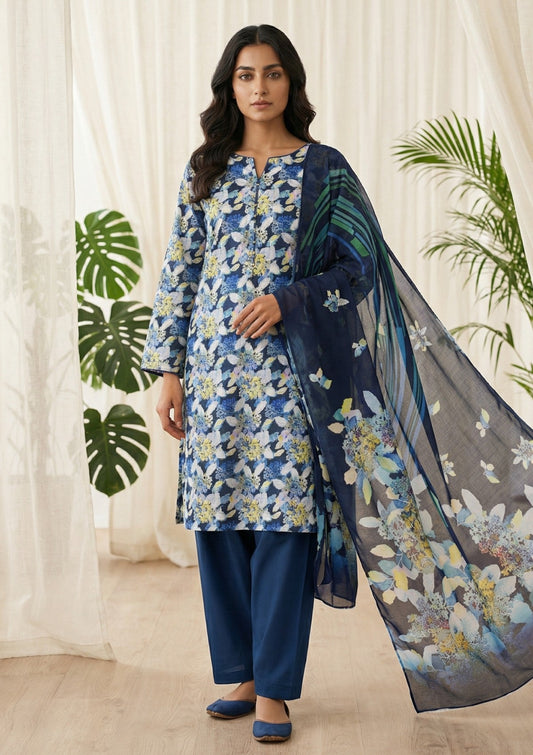 R Prints Lawn 26 Volume 3 - D#28 - Blue