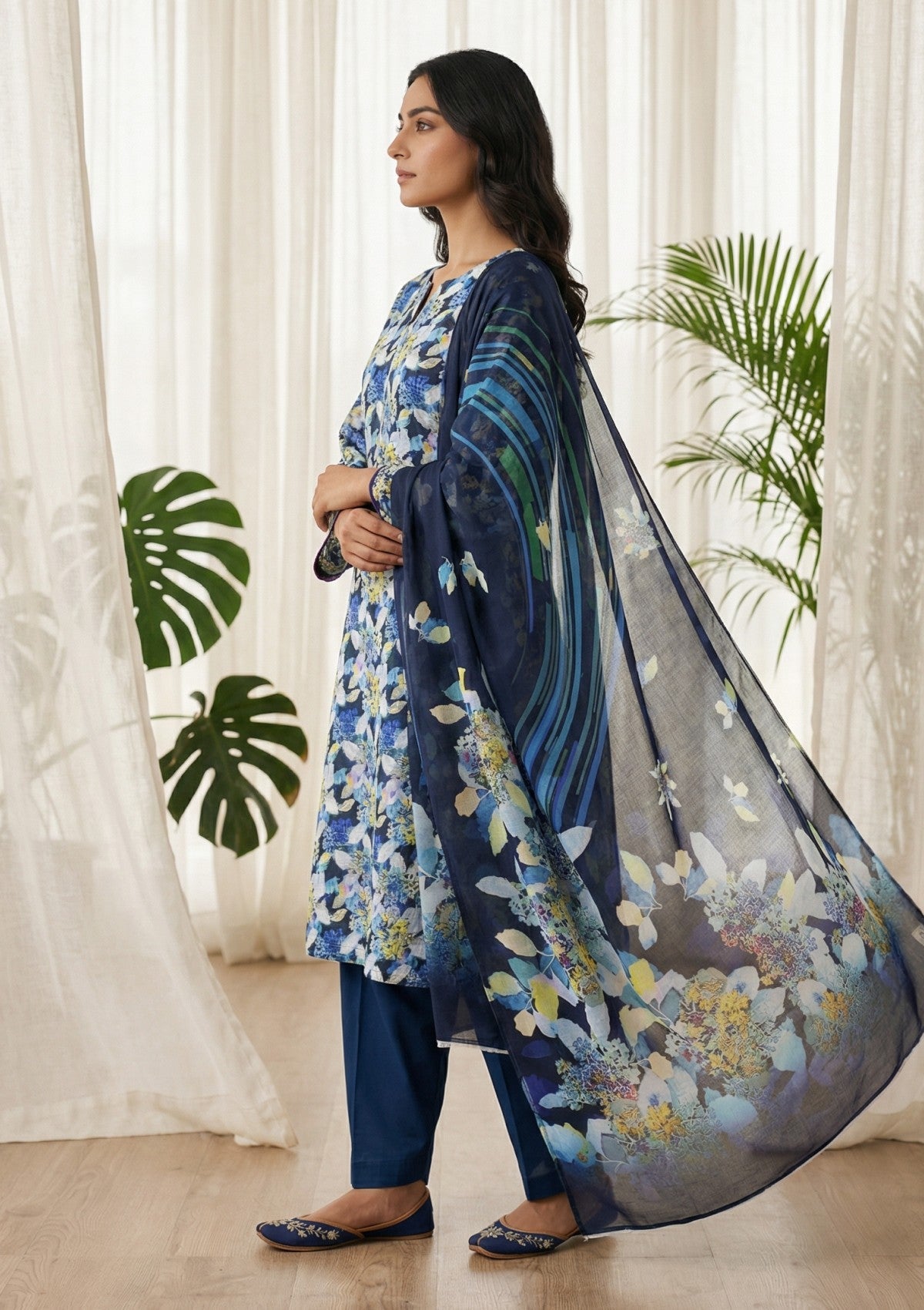 R Prints Lawn 26 Volume 3 - D#28 - Blue