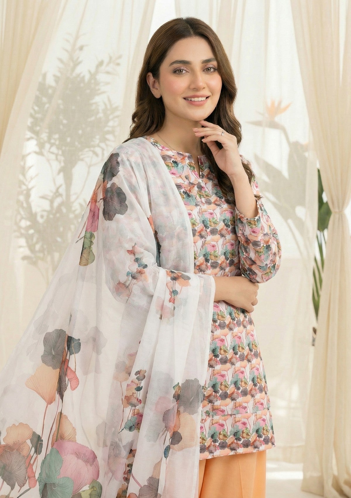 R Prints Lawn 26 Volume 3 - D#31 - Peach