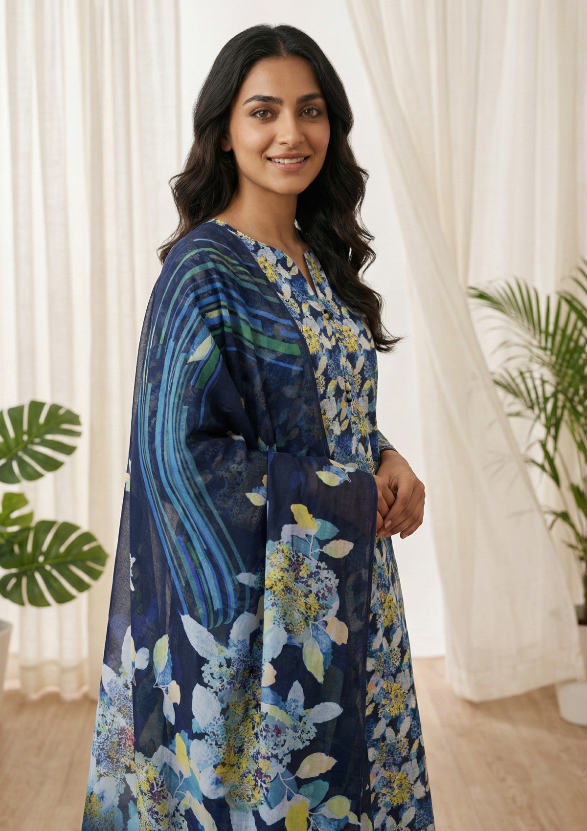 R Prints Lawn 26 Volume 3 - D#28 - Blue