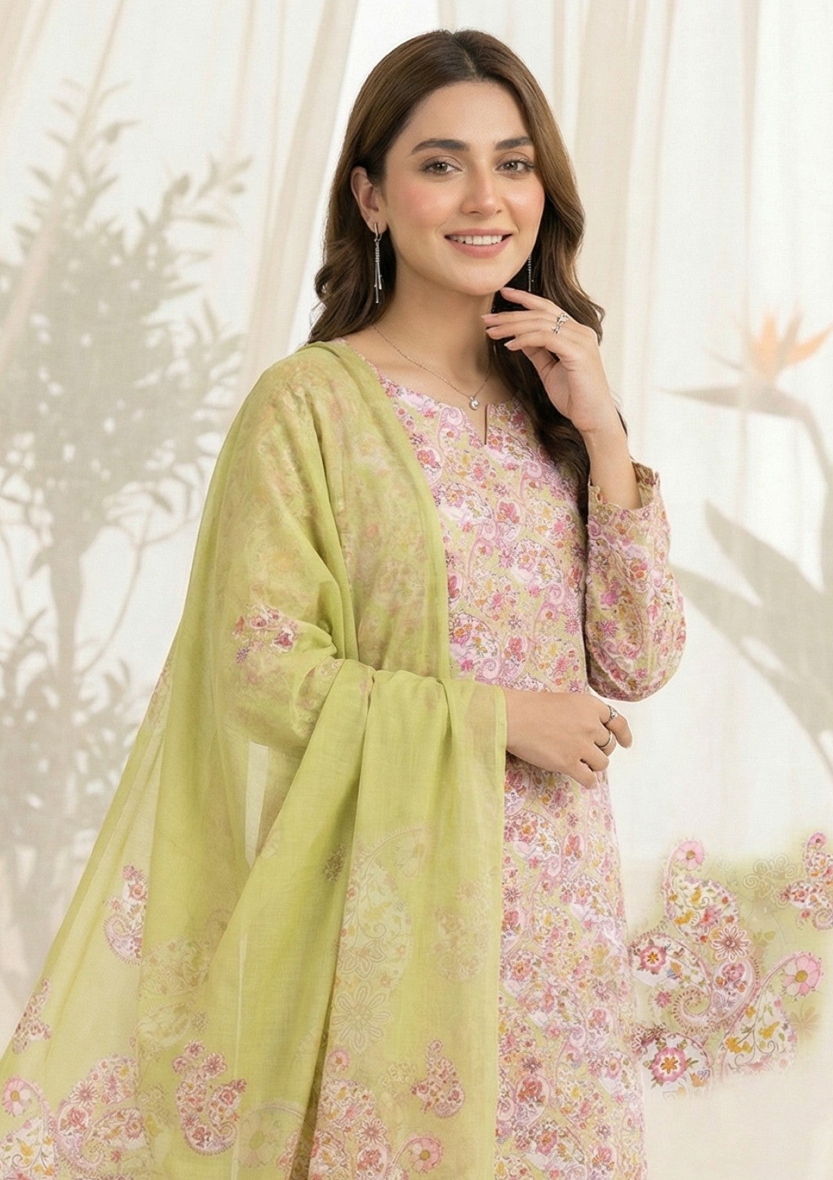 R Prints Lawn 26 Volume 3 - D#41 - L Green