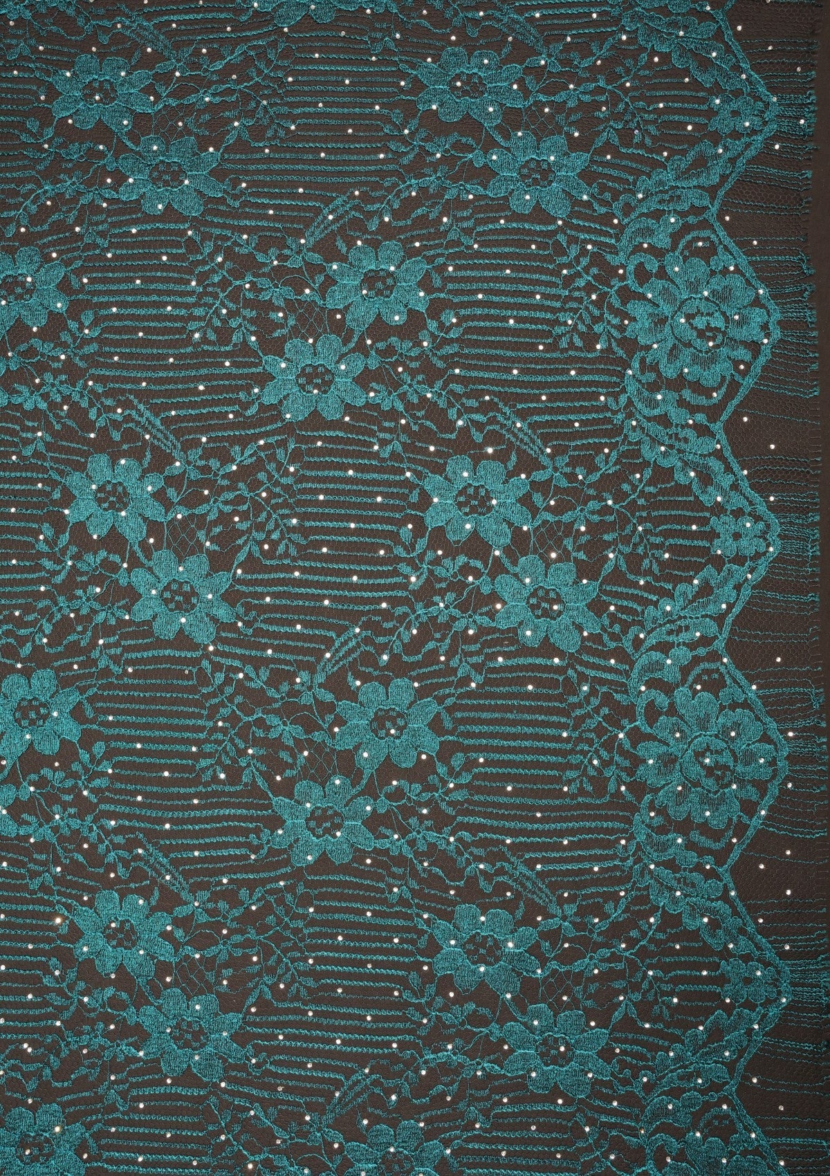 French Resham Chantilly Lace With Stone Work - ASPL#89