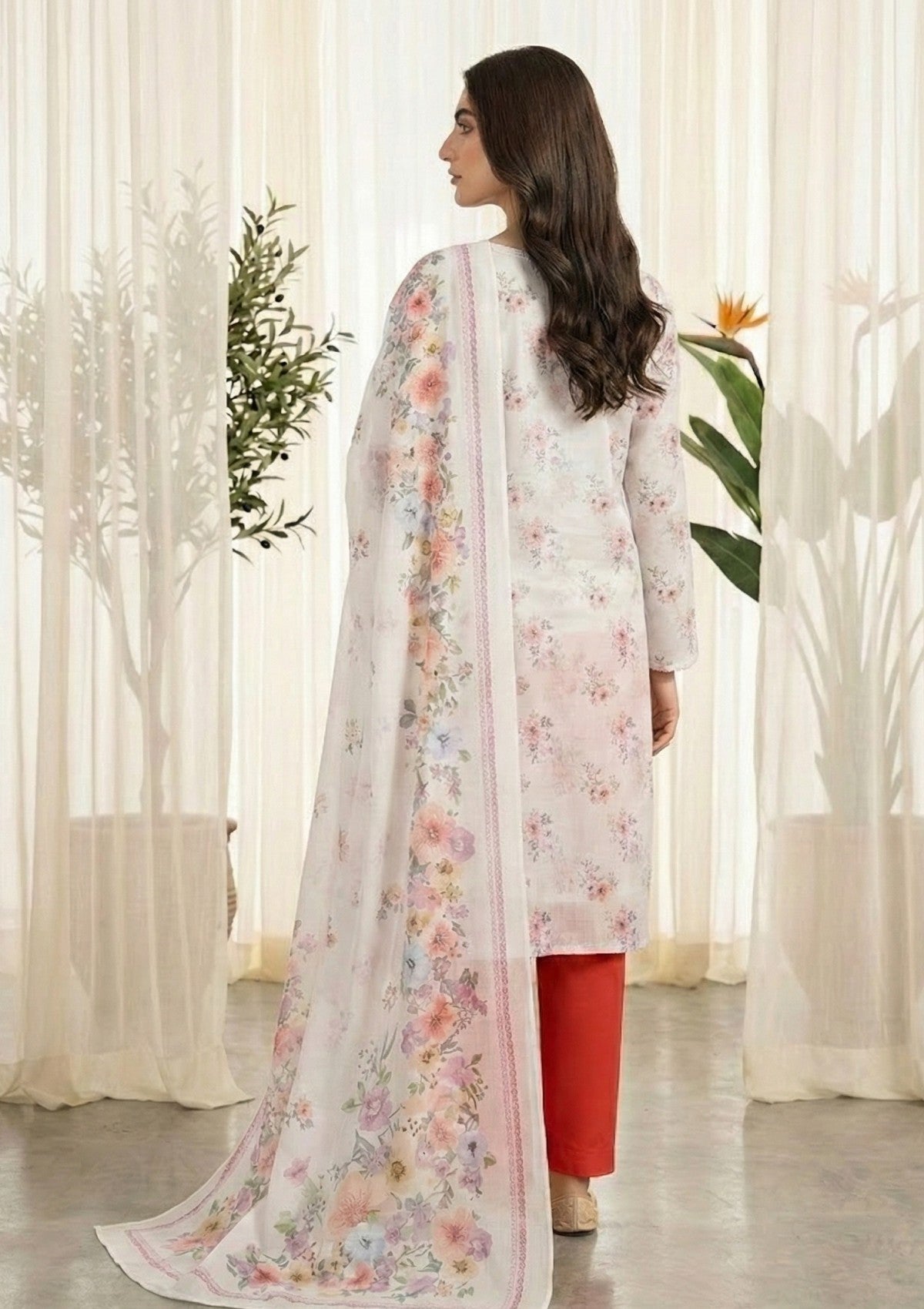 R Prints Lawn 26 Volume 3 - D#37 - White