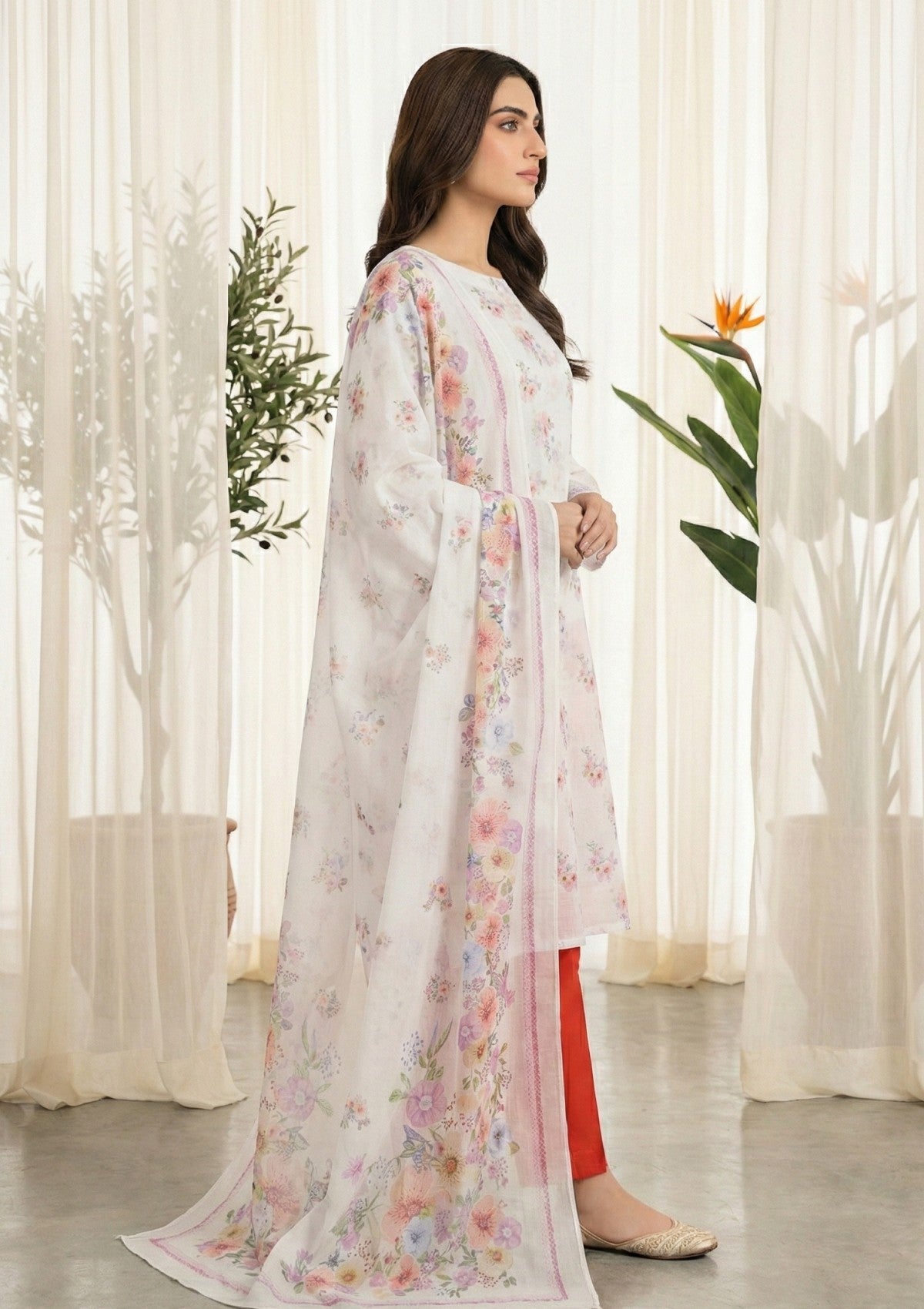 R Prints Lawn 26 Volume 3 - D#37 - White