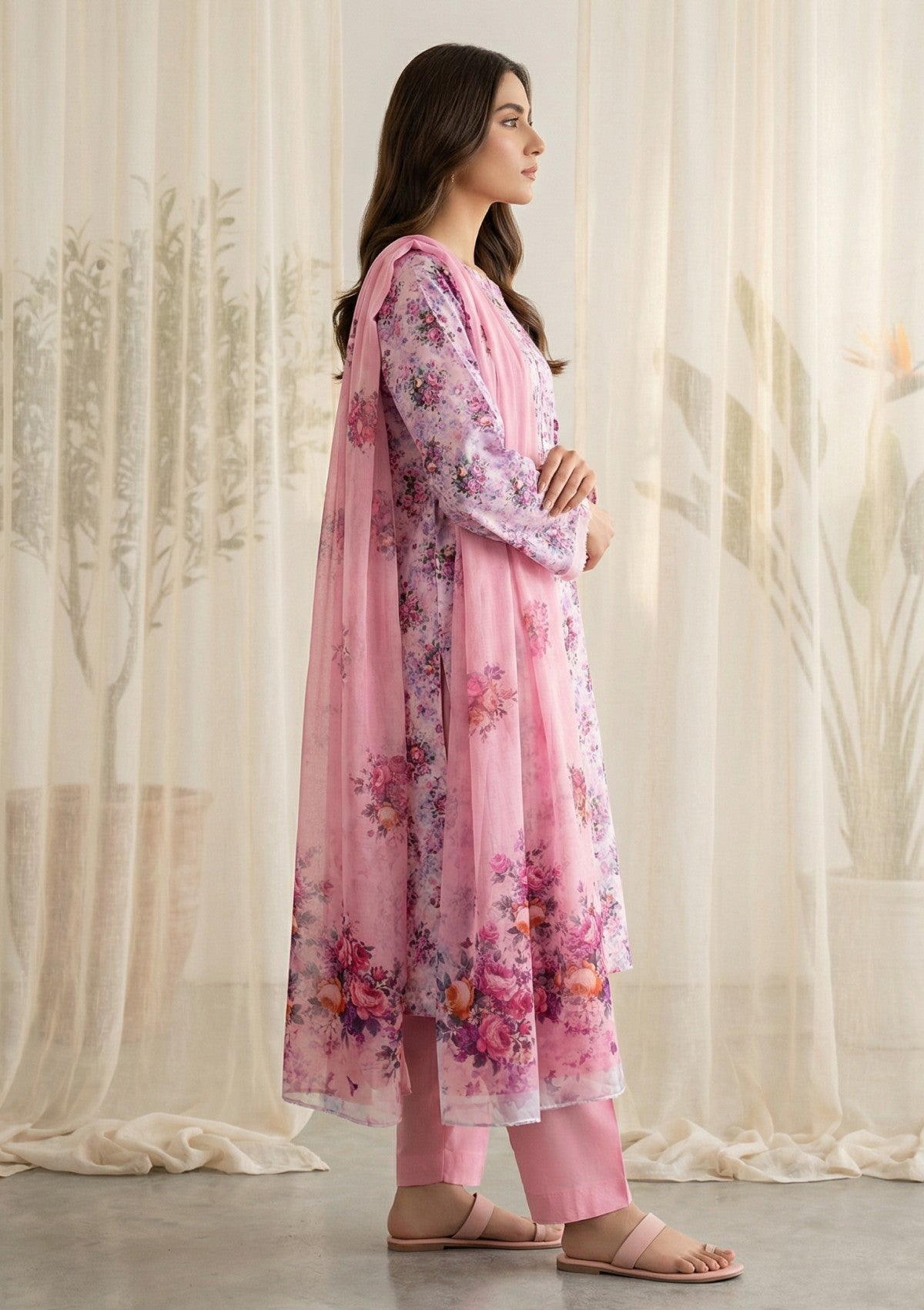 R Prints Lawn 26 Volume 3 - D#40 - Pink