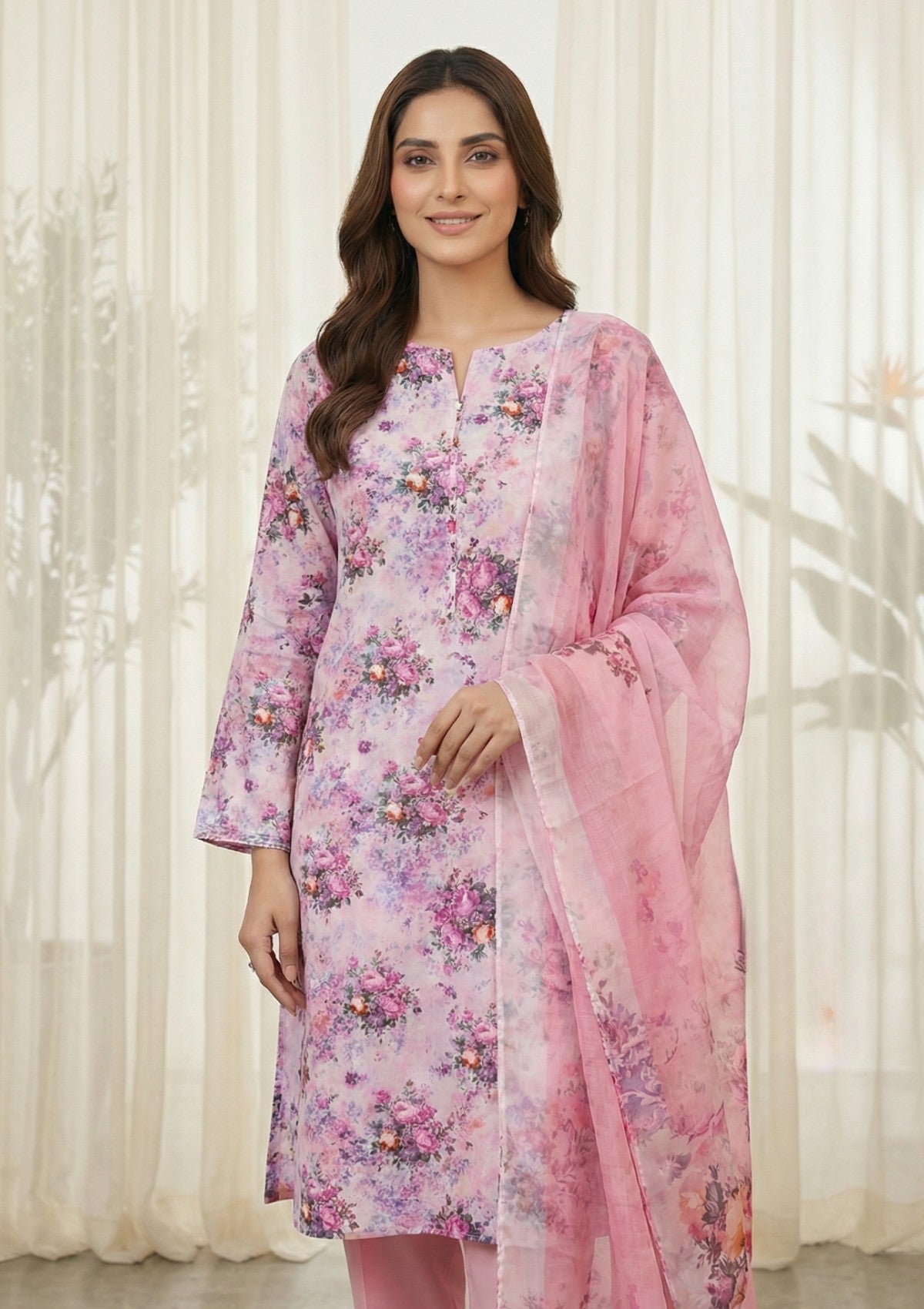 R Prints Lawn 26 Volume 3 - D#40 - Pink