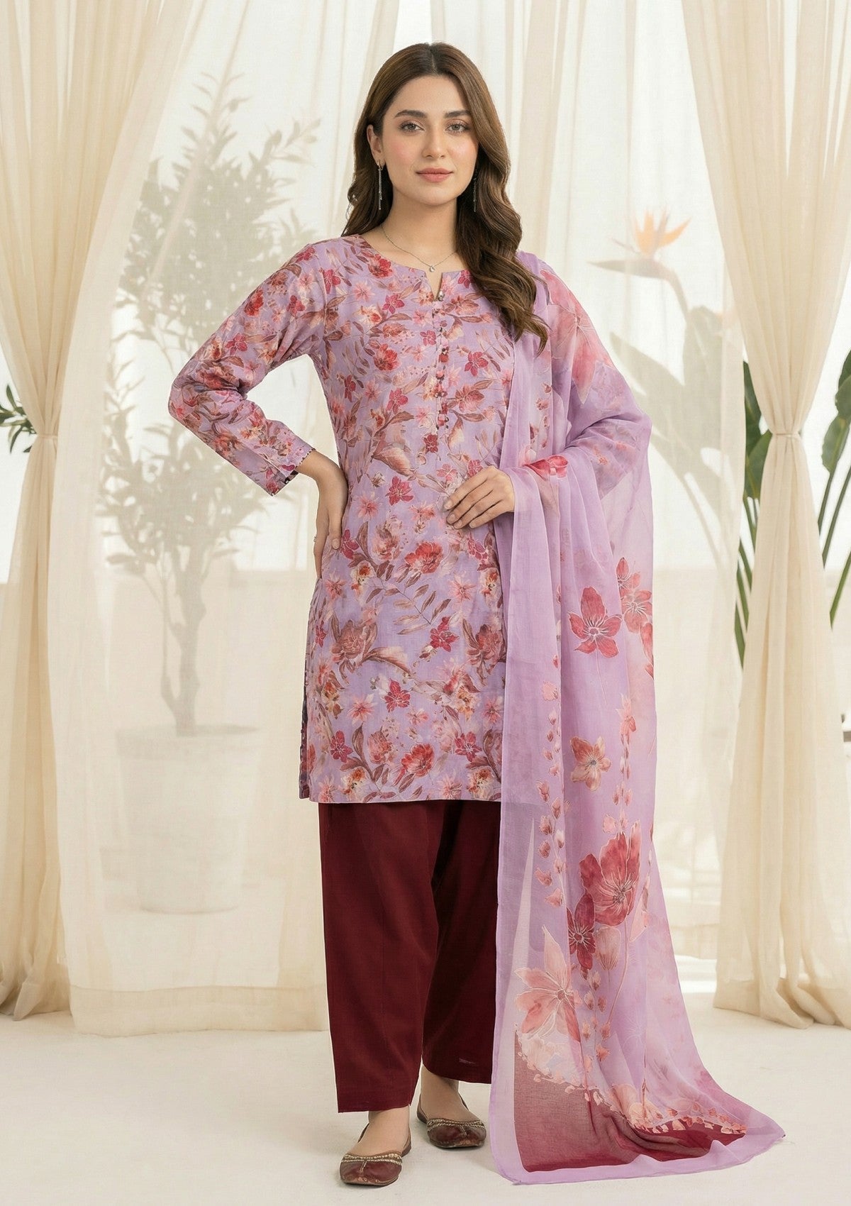 R Prints Lawn 26 Volume 3 - D#13 - DT Pink