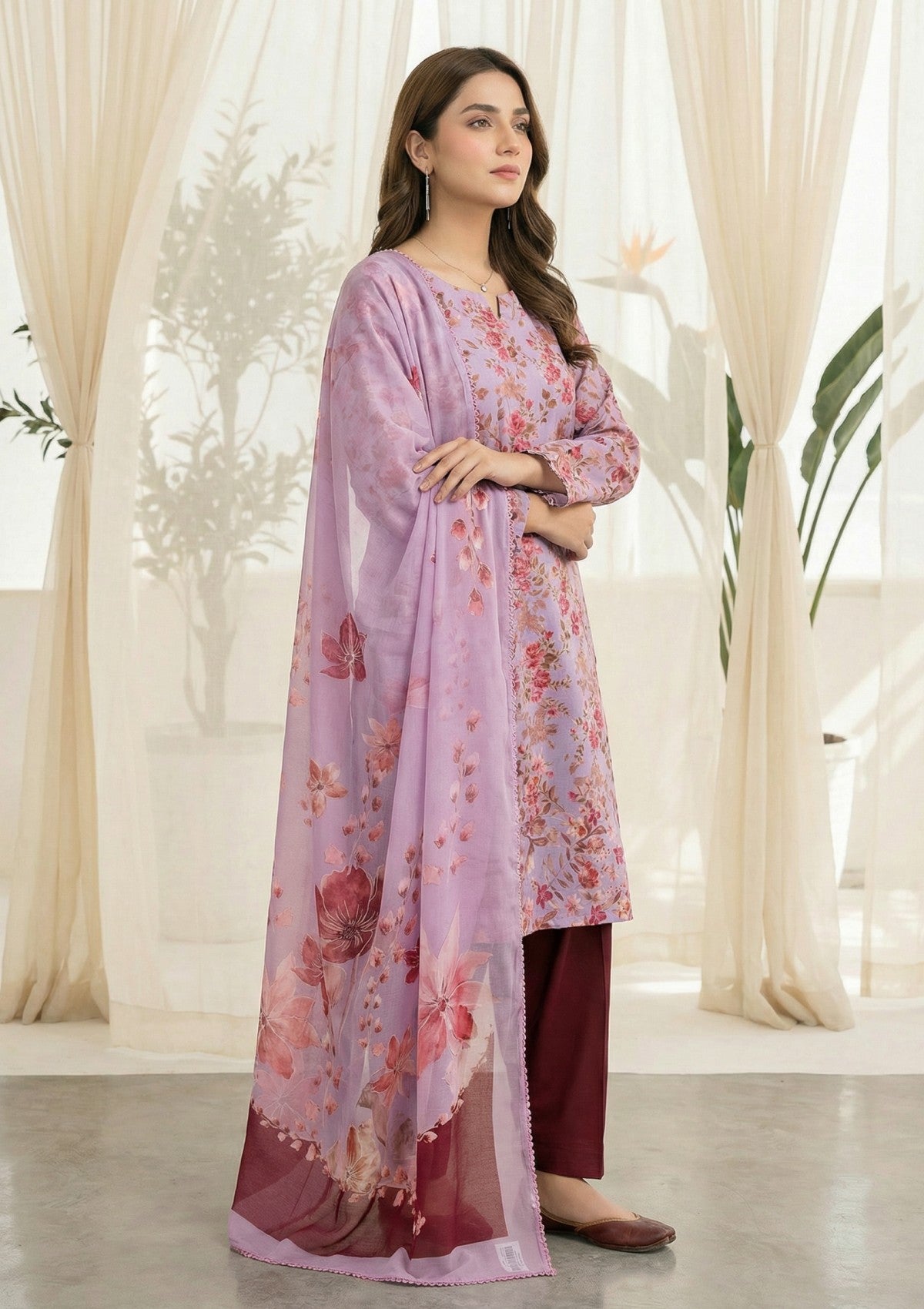 R Prints Lawn 26 Volume 3 - D#13 - DT Pink